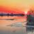 Sunset on Dnepr River von