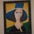 Frau mit Hut Portrait Lady with a hat von SMc