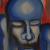 Blauer Kopf von Michael Haack