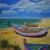 Boote am Strand von