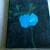 Blue flower in the night von