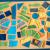 Oranges Filzbild von