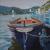 Boat on the Lago di Iseo von Keseru Robert