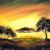 Afrikanische Landschaft von