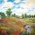 Mohnfeld nach Monet von wergei