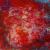 Red painting behind grids von AKM