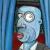 Mann im Theater von