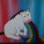 Regenbogen kotzendes Einhorn von Marcel Lederer