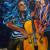 Musik gemalt,Cellistin von