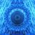 Deep Blue Snow von Organic Cyber Art