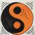 Yin & Yang orange von Mensch Mi