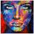 Original Gemälde Leinwand Acryl modern Gesicht abstrakt Bild 877 Hand Portrait von EUGEN DICK
