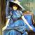 Frau in Blau von
