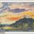 1990 Abendrot an der Havel Aquarell 162x111mm Pas 300x232mm (05) von