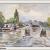 undatiert Auf der Havel Aquarell 192x129mm Pas 297x212mm (05) von