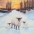 Schafe im Winter von