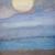 Mond über blauen Bergen von Kurt Merk