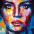 Original Gemälde Leinwand Acryl modern Gesicht abstrakt Bild 899 Hand Portrait von EUGEN DICK
