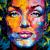 Original Gemälde Marilyn Monroe Leinwand Acryl modern Gesicht abstrakt Bild 901 Hand Portrait von EUGEN DICK