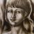 Mädchen gemalt, Girl von Mea Meike Dörschuck