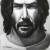 Portrait von Keanu Reeves von