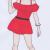 Rotes Kleid von Happy