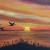 Sonnenuntergang mit Gänsen von OilArtWork