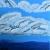 Wolken über dem Meer von BEN-Painting-Artist