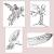 Illustrationen-Reihe-Weisheit-III-9-12 von G.S.