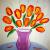 Tulpen mit Vase von
