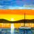 Sunset over the bay von