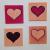 4er Herzen Set von
