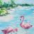 Flamingos on the beach von S.Ril